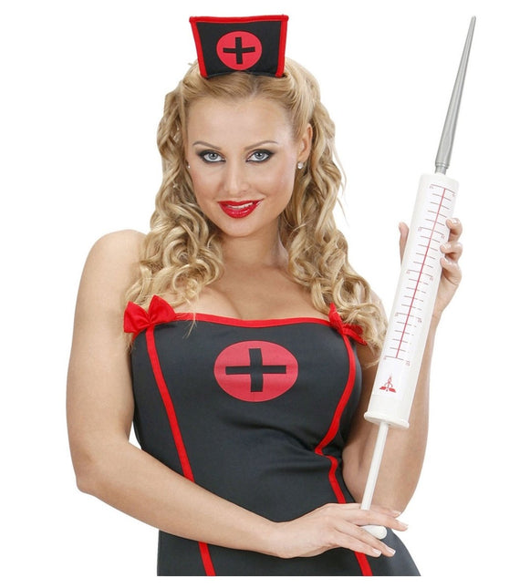 Witte Nep Spuit 55cm van Widmann koop je bij Partywinkel