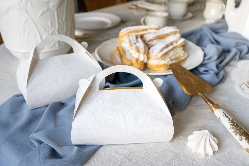 Witte Uitdeelbox Pareltakken 16cm van Partydeco koop je bij Partywinkel