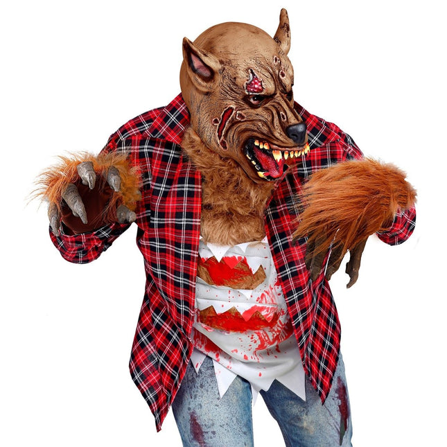 Wolf Handschoenen Bruin van Widmann koop je bij Partywinkel