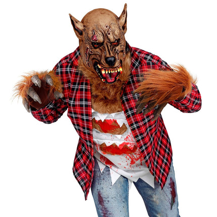 Wolf Handschoenen Bruin van Widmann koop je bij Partywinkel