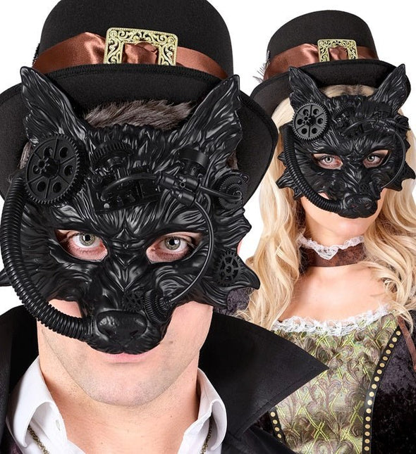 Wolf Masker Zwart van Widmann koop je bij Partywinkel