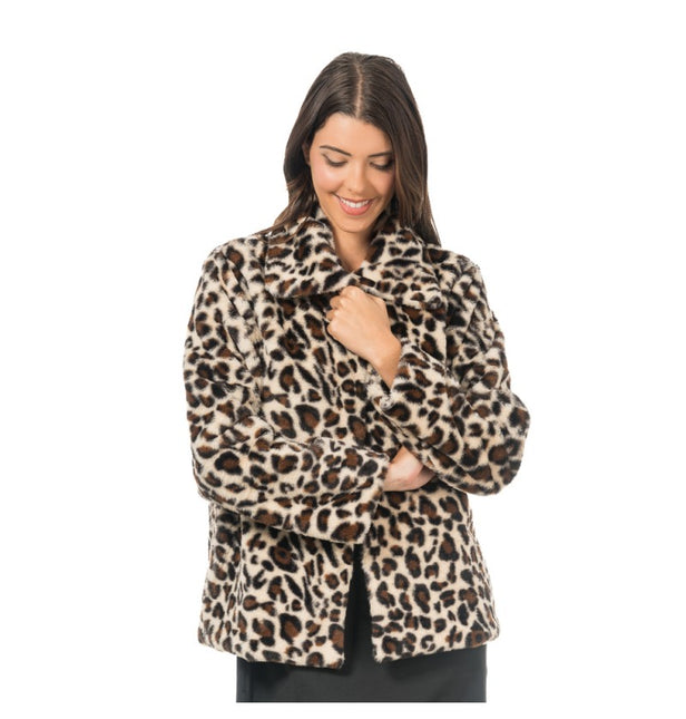 Giacca leopardata da donna