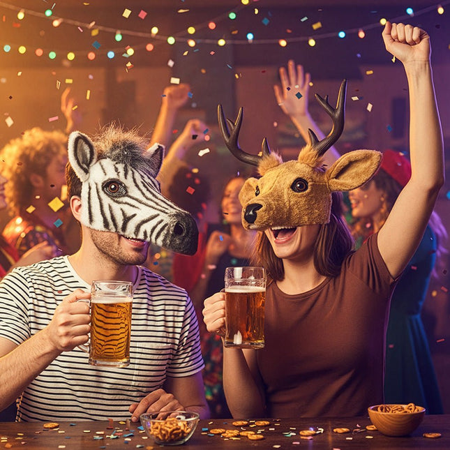 Zebra Masker van Boland koop je bij Partywinkel