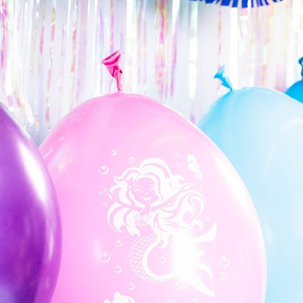 Zeemeermin Ballonnen 30cm 8st van Folat koop je bij Partywinkel