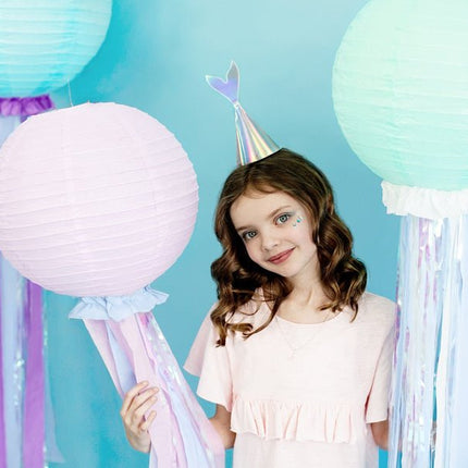 Zeemeermin Feesthoedjes 18cm 6st van Partydeco koop je bij Partywinkel