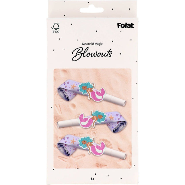 Zeemeermin Toeter 6st van Folat koop je bij Partywinkel