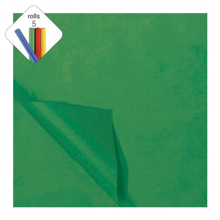 Carta di seta in pile verde Natale 50x70cm