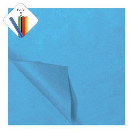 Carta di seta in pile blu medio 50x70cm