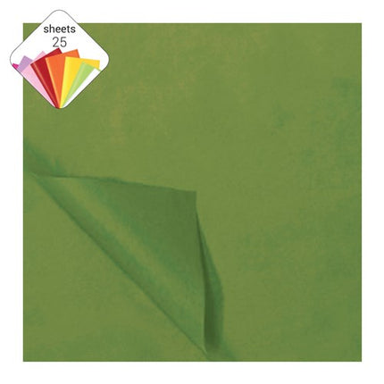 Carta seta verde muschio 50x70cm