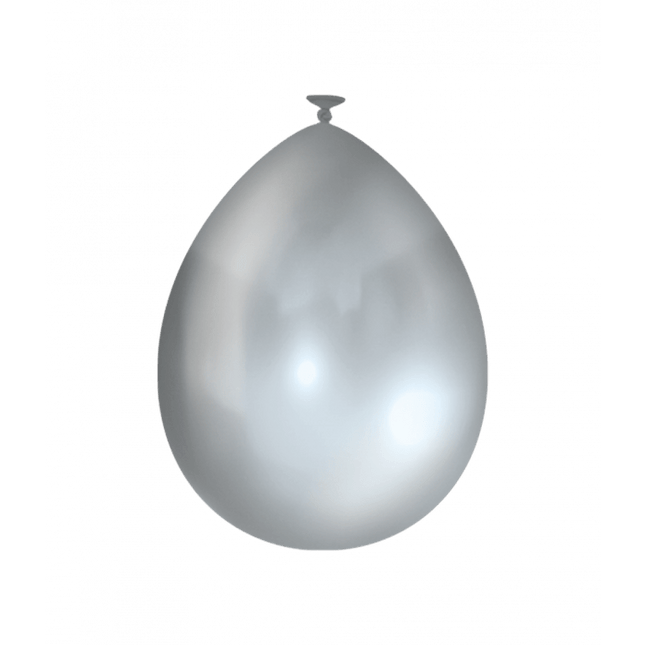 Zilveren Ballonnen Metallic 30cm 50st van Paper Dreams koop je bij Partywinkel
