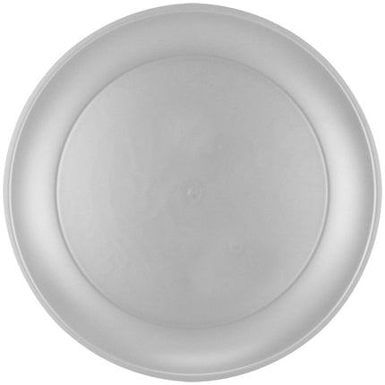 Zilveren Borden Metalic 21cm 4st van Procos koop je bij Partywinkel