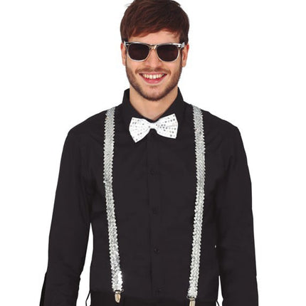 Zilveren Bretels Paillet van Fiestas Guirca koop je bij Partywinkel