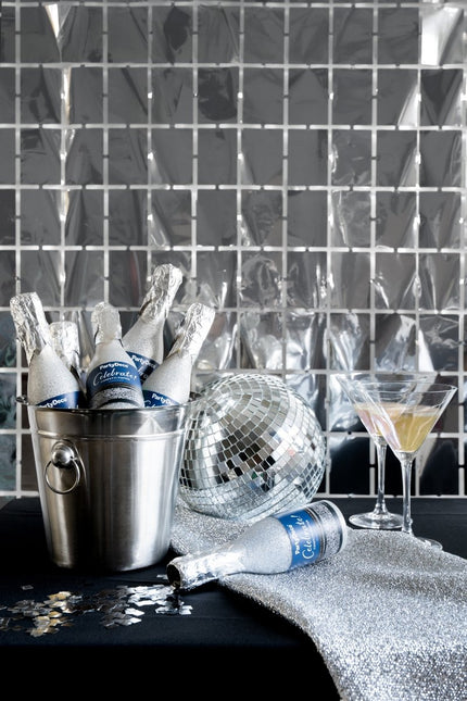 Zilveren Confetti Kanon Champagne 20,5cm van Partydeco koop je bij Partywinkel