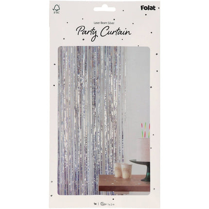 Zilveren Deurgordijn 2m van Folat koop je bij Partywinkel