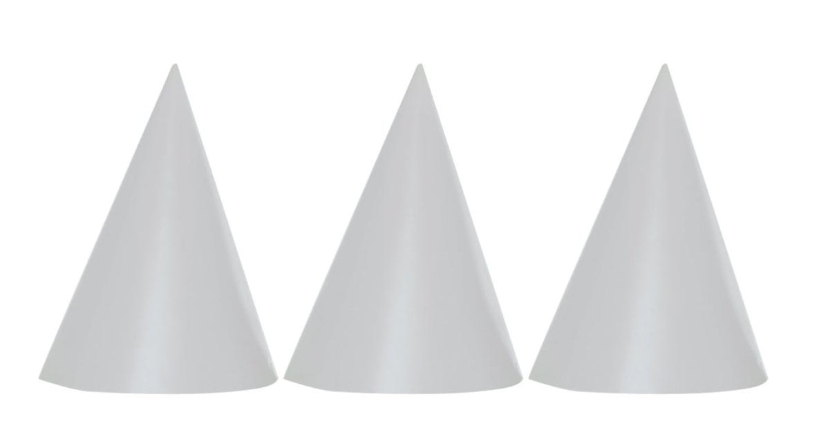 Zilveren Feesthoedjes 6st van Procos koop je bij Partywinkel