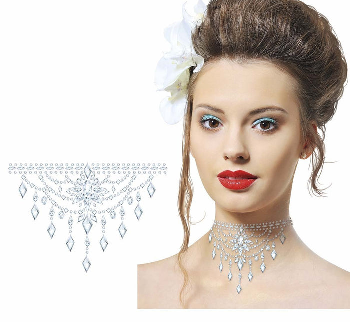 Zilveren Gezicht Stickers van Fiestas Guirca koop je bij Partywinkel