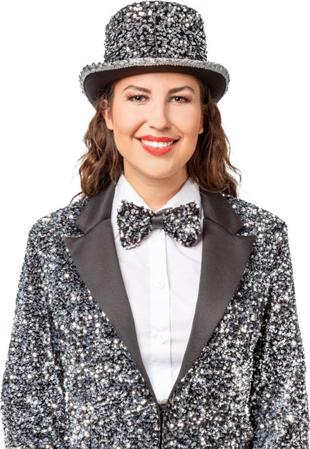 Zilveren Glitterhoed van Orlob koop je bij Partywinkel