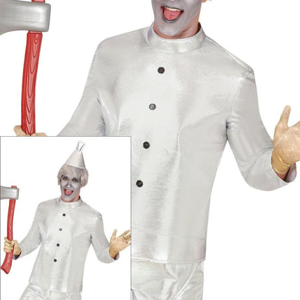 Zilveren Kostuum Heren Tin Man - Partywinkel - 8434077841907