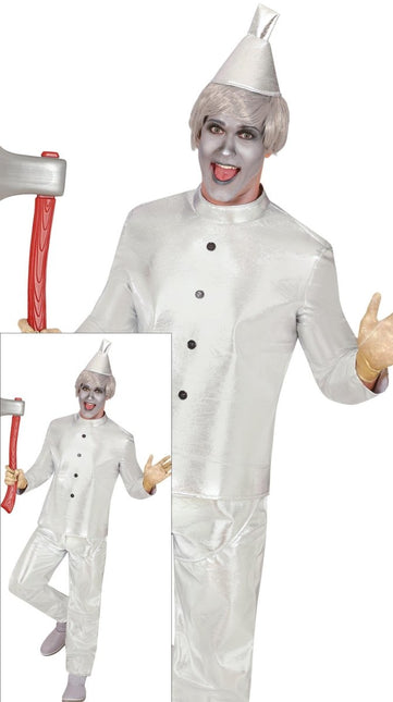 Zilveren Kostuum Heren Tin Man - Partywinkel - 8434077841907