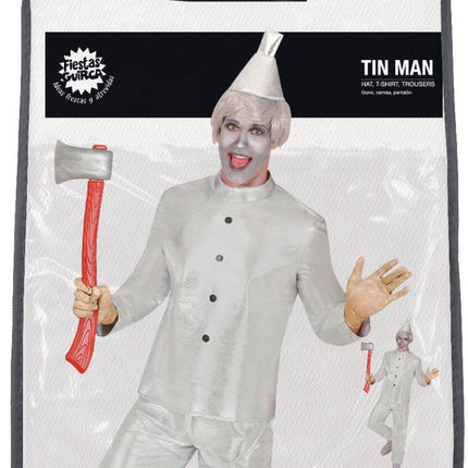 Zilveren Kostuum Heren Tin Man - Partywinkel - 8434077841907