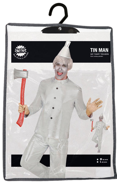 Zilveren Kostuum Heren Tin Man - Partywinkel - 8434077841907
