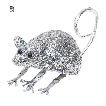 Zilveren Nep Muis 8,5cm van Widmann koop je bij Partywinkel