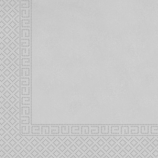 Zilveren Servetten Metalic 33cm 20st van Procos koop je bij Partywinkel