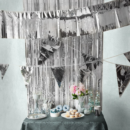Zilveren Slinger XL 45cm 10m van Boland koop je bij Partywinkel
