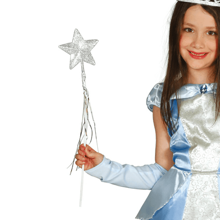 Zilveren Toverstaf 45cm van Fiestas Guirca koop je bij Partywinkel