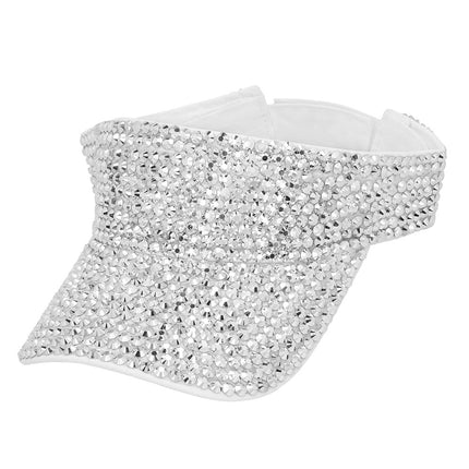 Zilveren Zonneklep Met Steentjes van Boland koop je bij Partywinkel