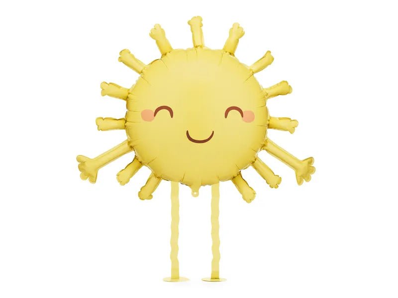 Zon Helium Ballon Geel Leeg 91cm van Partydeco koop je bij Partywinkel