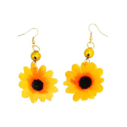 Zonnebloem Oorbellen van CHAKS koop je bij Partywinkel
