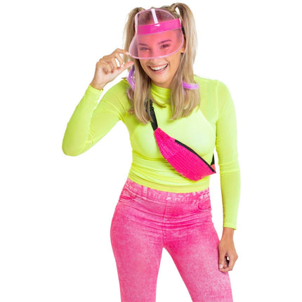 Zonneklep Neon Roze van Folat koop je bij Partywinkel