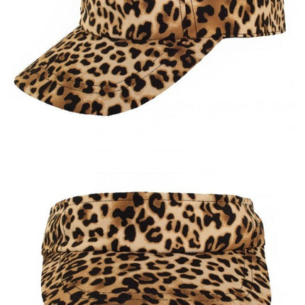 Zonneklep Panter Stof van PartyXplosion koop je bij Partywinkel