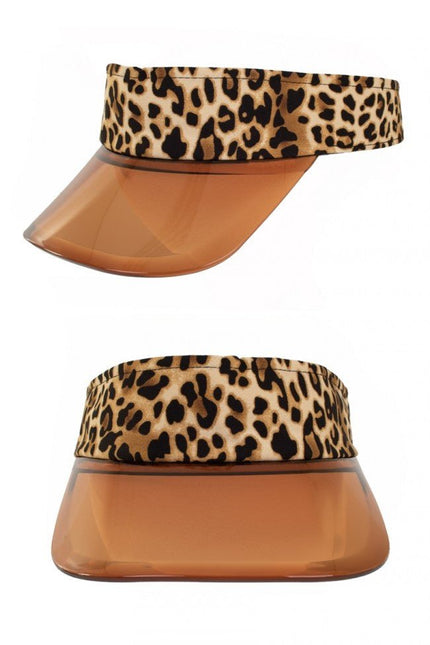 Zonneklep Panter Transparante Klep van PartyXplosion koop je bij Partywinkel