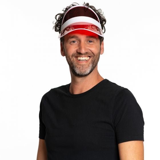 Zonnepet Rood van Partychimp koop je bij Partywinkel