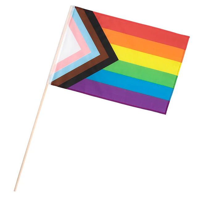 Zwaaivlag Pride 30cm van Boland koop je bij Partywinkel