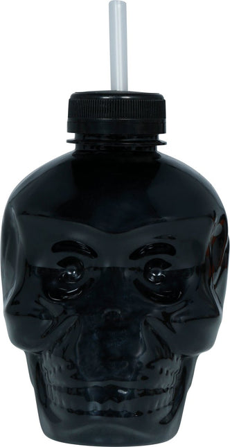 Zwart Beker Schedel Met Rietje van Fiestas Guirca koop je bij Partywinkel