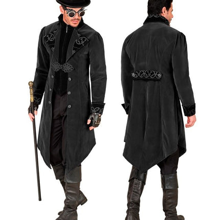 Zwart Fluwelen Gothic Jas Heren van Widmann koop je bij Partywinkel