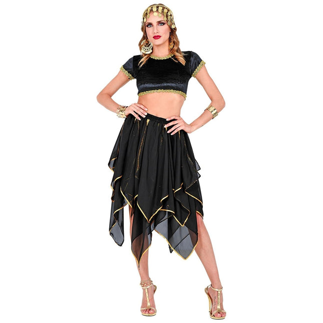 Zwart Gouden Rok van Widmann koop je bij Partywinkel