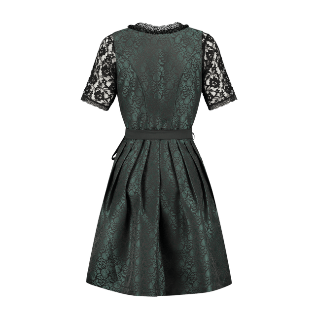 Zwart Groene Dirndl Jurk Oktoberfest Dames Jaquard van Haus Huberts koop je bij Partywinkel