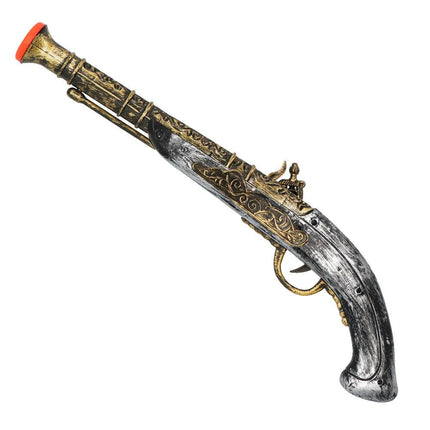 Zwart Nep Pistool Trigger 42cm van Boland koop je bij Partywinkel