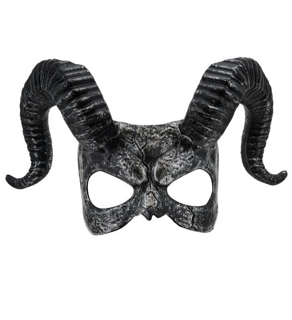 Zwart Oogmasker Hoorns van Widmann koop je bij Partywinkel