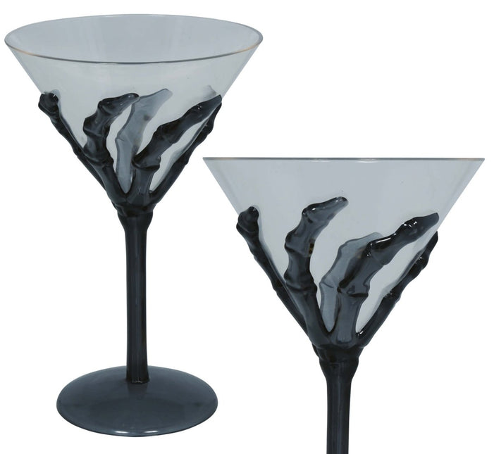 Zwart Wijnglas Hand 18cm van Fiestas Guirca koop je bij Partywinkel