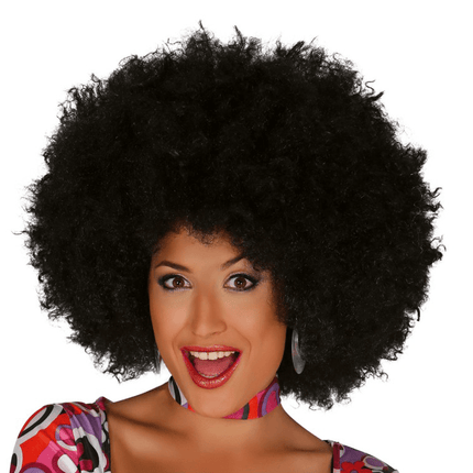 Zwarte Afro van Fiestas Guirca koop je bij Partywinkel