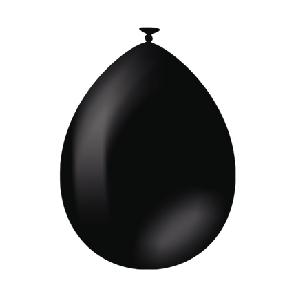 Zwarte Ballonnen 30cm 25st - Partywinkel - 8716764242496