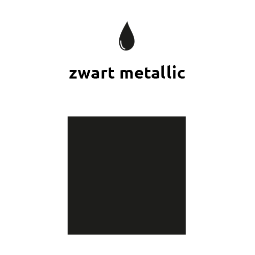 Zwarte Ballonnen Metallic 30cm 10st van Balloonia koop je bij Partywinkel