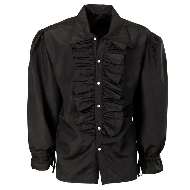 Zwarte Blouse Heren van Widmann koop je bij Partywinkel