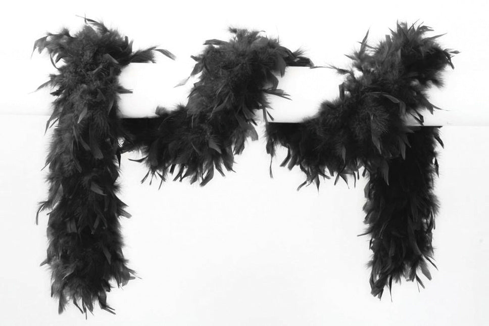 Zwarte Boa Lang 1,8m van Wilbers & Wilbers koop je bij Partywinkel