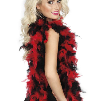 Zwarte Boa met Rood 1,8m van Boland koop je bij Partywinkel